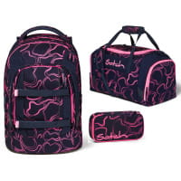 Satch Pack Schulrucksack-Set 3tlg Pink Supreme