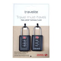 Travelite TSA Zahlen-Vorhängeschlösser Schwarz