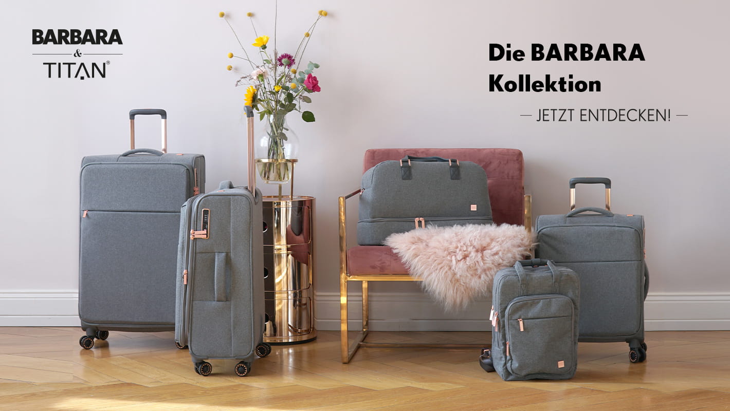 55 cm TITAN Exklusiver Schick: Gepäckserie „Barbara & TITAN“ Magazin und Schöneberger Koffer 37L Grey 