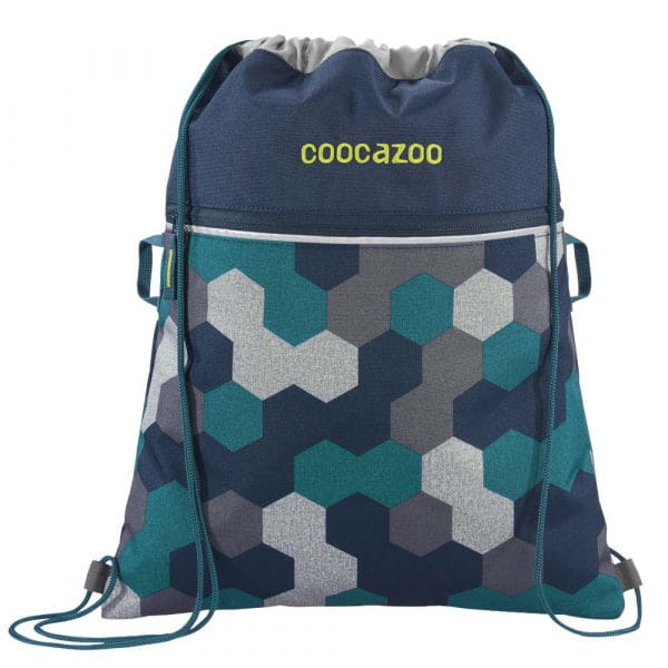 coocazoo RocketPocket2 Turnbeutel Blue Geometric Melange  - Onlineshop Southbag